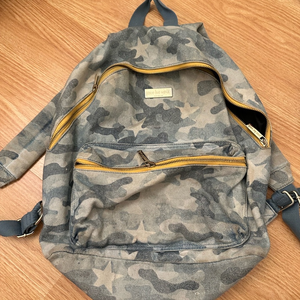 Peace love world backpack